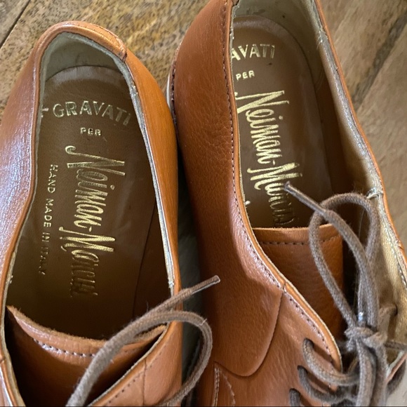 Nieman Marcus Gravati Leather Lace Up Shoes - Picture 2 of 10